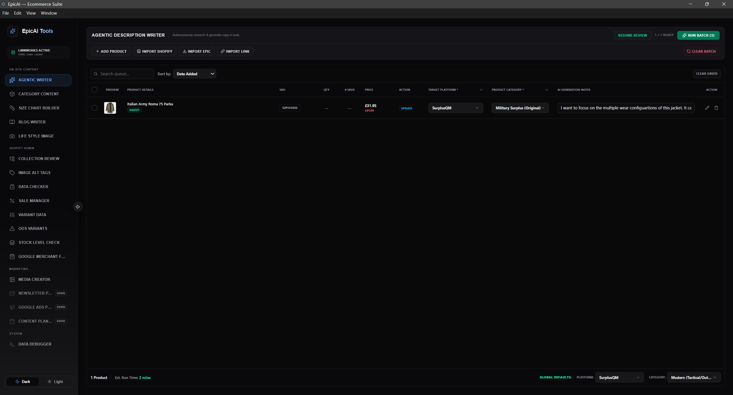 Custom Tools & Internal AI Suite preview