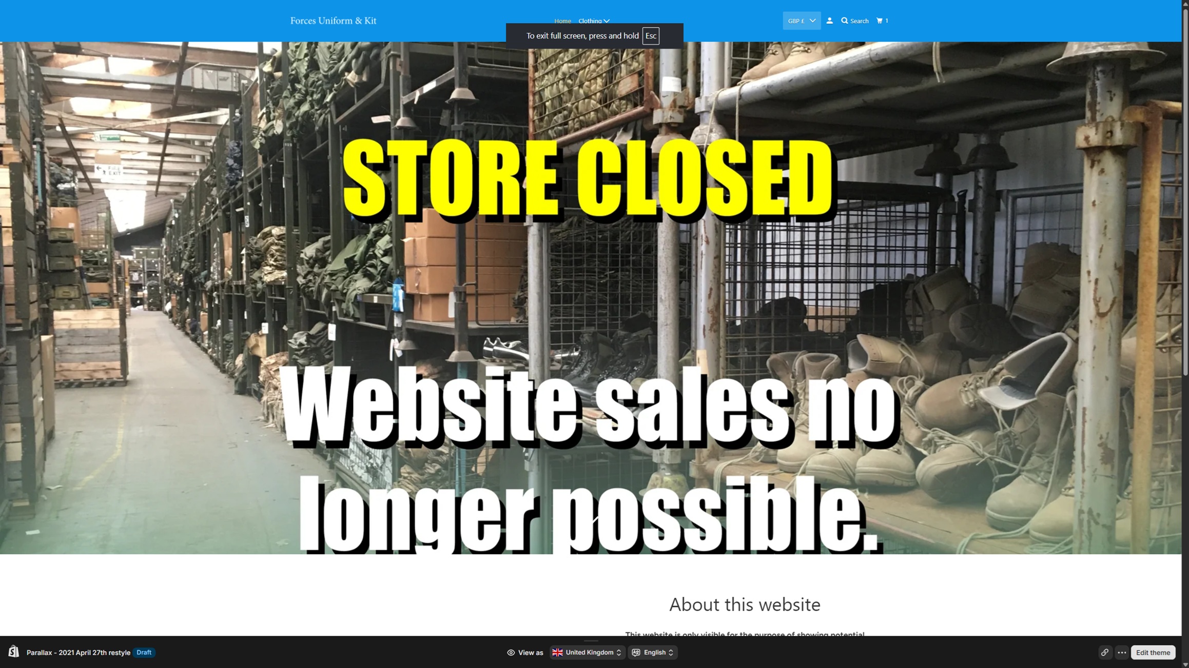 Before Homepage