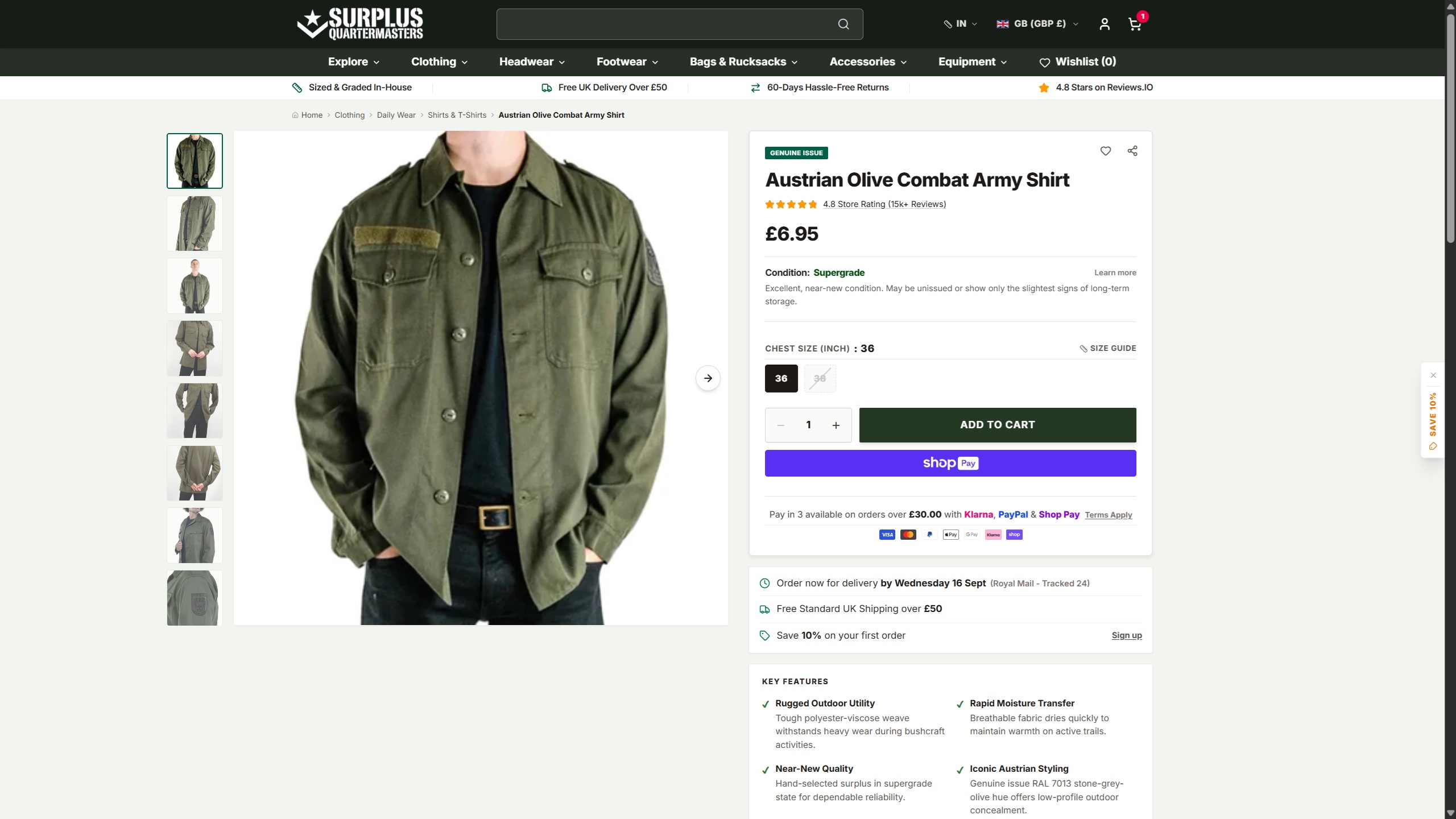 Custom Headless Hydrogen product page